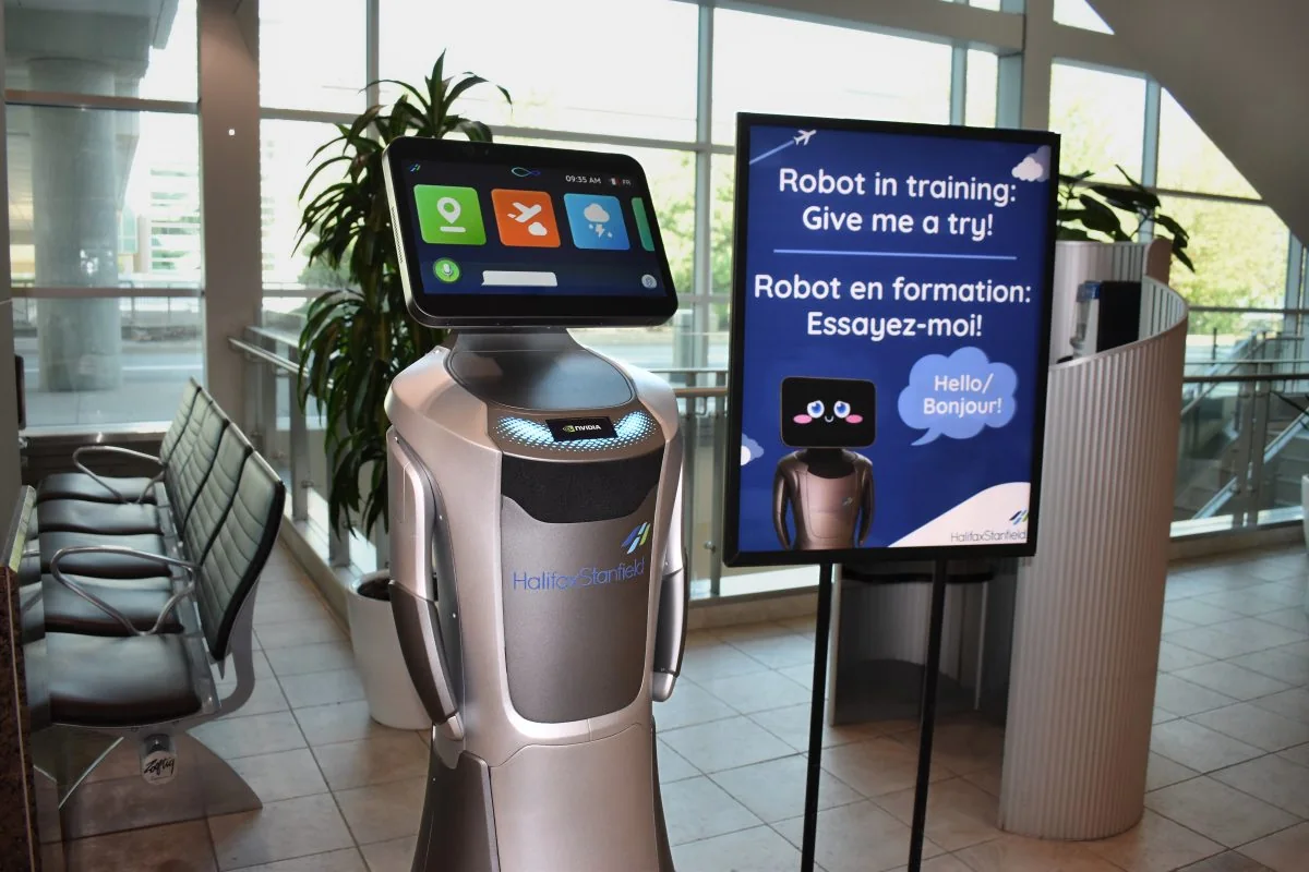 Passenger-assistance robot at Halifax Stanfield