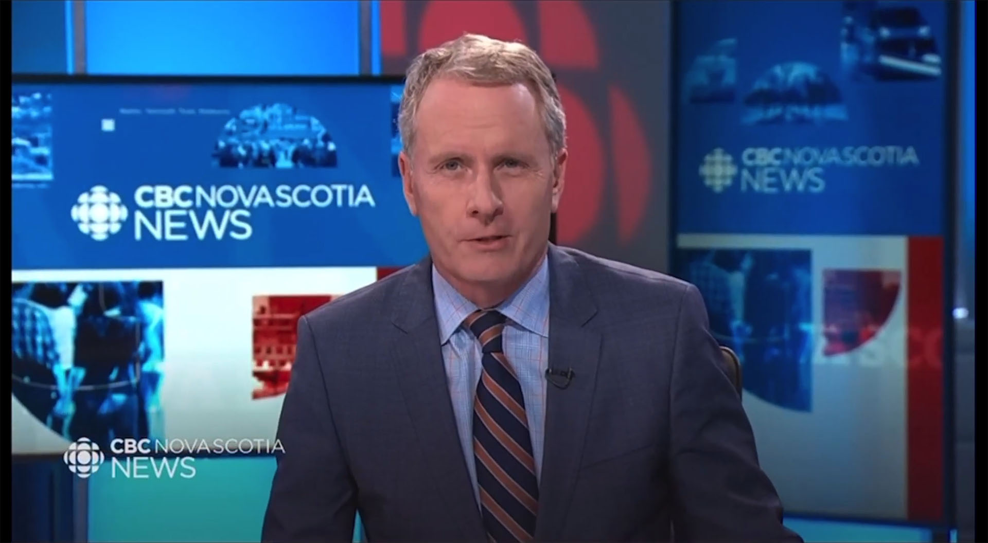 Screenshot of CBC newscast